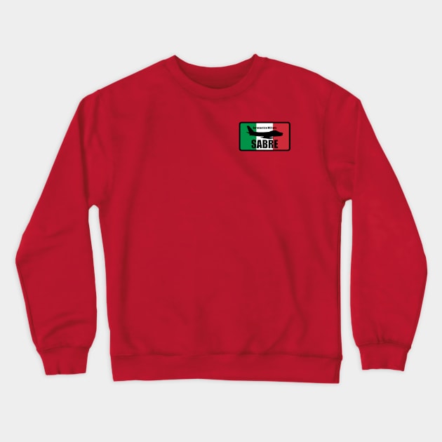 Italian F-86 Sabre (Small logo) Crewneck Sweatshirt by TCP